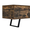 Wooden Shoe Bench with Storage Bin Chest Rustic Brown Trunk Box Bedroom Hallway