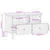 Gecheer TV Stand Unit Cabinet Entertainment Media Center Console Unit I7F2