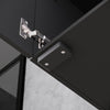 High Gloss Black TV Stand Cabinet Unit Shelves Storage RGB LED Cupboard 180cm