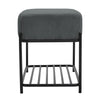 Shoe Bench Velvet Seat Padded Shoe Rack Shoe Storage Organiser Shelf Stand