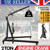 Heavy Duty Folding Engine Crane 2 Ton Cranes Hoist Lift Workshop Hydraulic Black