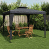 Gazebo with Double Roof Anthracite 3.98x2.98 m Steel S4D5