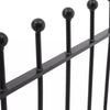 Ball Top Railing Fencing Wrought Iron Garden Fence Panels Border 1830mmx915mm