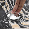 Black Marble Effect Ceramic Wash Basin Bathroom Sink Countertop Mount Oval Bowl