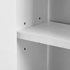 Bathroom Cabinet Mirror 1 Door LED Touch White Wall Mounted Storage Modern