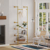 Industrial Metal Pipe Clothes Rail Hanging Display Rack Ladder Storage Shelves