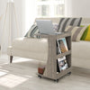 C-Shaped End Table Mobile Sofa Side Table Coffee Laptop Table-Grey