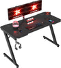 Gaming Desk 120 x 60 cm PC Computer Desk Z Shaped Computer Table PC Gaming Table