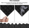 6-48x Self Adhesive Acoustic Foam Panels Studio Soundproofing Foam Tiles Pads