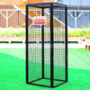 70x70x180cm Black Galvanised Gas Bottle Cage Collapsible Cylinder Bottle Storage