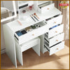 Dressing Table Makeup Desk Vanity Set w/ LED Lights Mirror + Stool + Drawers New