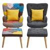 HIGH WING BACK FIRESIDE MODERN FABRIC RECLINER ARMCHAIR SINGLE SOFA LOUNGE CHAIR