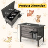 Wooden Feral Cat Shelter for Winter Elevated Pet Enclosure-Black
