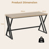 Executive PC Workstation Writing Desk for Working Gaming Study-Maple