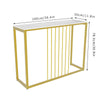 Golden Marble Console Table Side End Sofa Table for Living Room Bedroom Kitchen
