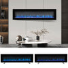 40 INCH Freestand Electric Wall Mount LED Fireplace Wall Inset Into Fire Crystal