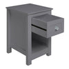 Small Side Table Slim Narrow Wooden Night Stand Bedside Drawer Storage Cabinet
