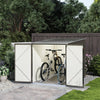 Large Outdoor Garden Lockable Bicycle Sheds Bike Tool Storage House 2 Bike Lanes
