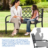Garden Patio Bench Loveseat Outdoor Decor Furniture Park Bench Chair w/Backrest
