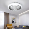LED Ceiling Fan Light Dimmable Living Room Chandelier Lamp With Remote Control