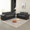 Upholstered Fabric 2 3 Seater Sofa Suite Couch Settee Set Padded Seat Furniture