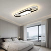 Dimmable Modern Ceiling Lamp LED Acrylic Linear Ceiling Light w/ Remote Bedroom