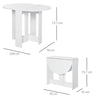 Dining Drop Leaf Table Kitchen Folding Tabletop Unit Homework Workspace Desktop