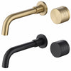 Brass Bathroom Wall Mounted Swivel Spout Sink Faucet Concealed Basin Mixer Taps