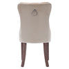 Set of 4 Velvet Fabric Dining Chairs with High Back Wooden Legs for Home Kitchen