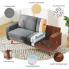 3 Seater Corduroy Sofa Modern Sofa Couch Settee Armchair Room Home Office 172cm