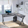 L-Shaped Corner Computer Desk Laptop Workstation PC Table Home Office With CPU S