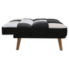 6FT Retro Patchwork Sofa Bed Click-Clack 3 Seater Rainbow Multi-Coloured Sofabed