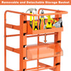 Wire Spool Cart Wire Reel Caddy Dispenser w/11 Rods Multiple Axles Cable Holder