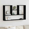 Wall Shelf Black Oak 99x15x60 cm Engineered Wood