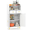 Kitchen Storage Cabinet 2 Door Buffet Sideboard with 2 Drawers White