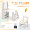Children Furniture Set Multifunctional Kids Activity w/ Easel & Chair-Grey