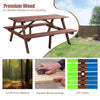 Picnic Table Set With 4 Seater Bench BBQ Beach Outdoor Deck Garden Park Wooden