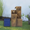 Chic Outdoor Garden Water Feature LED Statues Solar Powered Light/Lamp Fountain