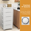 Movable Storage Organizer Unit Storage Cart Storage Cart Container 6 Drawers