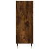 Bookcase Smoked Oak 69.5x32.5x90 cm Engineered Wood