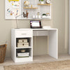 100cm Computer Desk Study Writing Table PC Laptop Desk with Drawer 2 Shelves