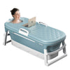 Folding Bathtub Portable Bath Tub Adult Spa Sauna Soaking Barrel 113/138/153cm