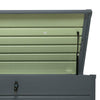 350L Garden Storage Box Utility Chest Cushion Shed Metal Large Outdoor Garden