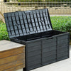 300 Litre Outdoor Storage Box Garden Patio Plastic Chest Lid Container Multibox