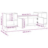 Camerina TV Cabinet Grey Sonoma 160x35x55 Engineered Wood,TV Stand Unit,TV B4L5