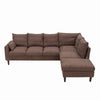L-Shaped Corner Sofa, Sectional Couch with Built-in USB Port Chaise