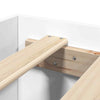 Bed Frame White 200x200 Engineered Wood A7M0