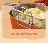 24cm Square Kitchen Fryer Non Stick Chip Pan Potato Fryer w/ Basket Cooking Pot