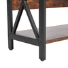 3-Tier Console Table X-Design Hallway Storage Cabinet Sofa Side Table W/ Shelves