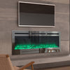 12 Colour Flames LED Fireplace Wall Build In Insert Electric Fire Recessed